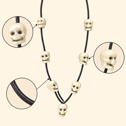 Plain Mund Mala – Skull Bead Fancy Dress Necklace fancydresswale.com
