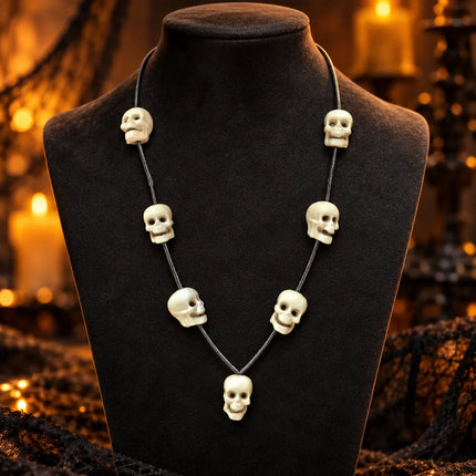 Plain Mund Mala – Skull Bead Fancy Dress Necklace fancydresswale.com