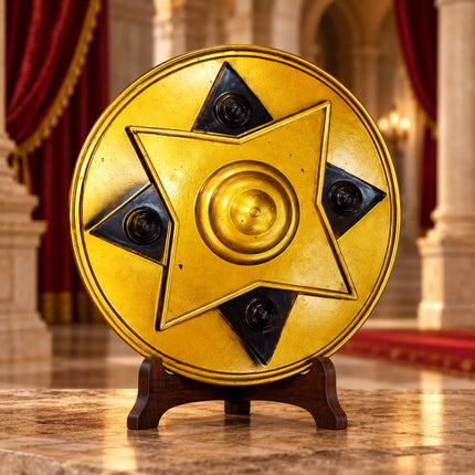 Plastic Star Shield for Fancy Dress – Silver & Gold fancydresswale.com