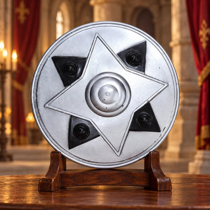 Plastic Star Shield for Fancy Dress – Silver & Gold fancydresswale.com