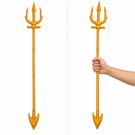 Plastic Trishul – Golden Fancy Dress Costume Prop fancydresswale.com