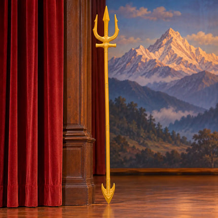 Plastic Trishul – Golden Fancy Dress Costume Prop fancydresswale.com