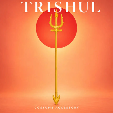 Plastic Trishul – Golden Fancy Dress Costume Prop fancydresswale.com