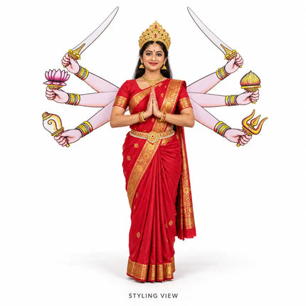 Ply Bhuja traditional six-arm stage costume accessory