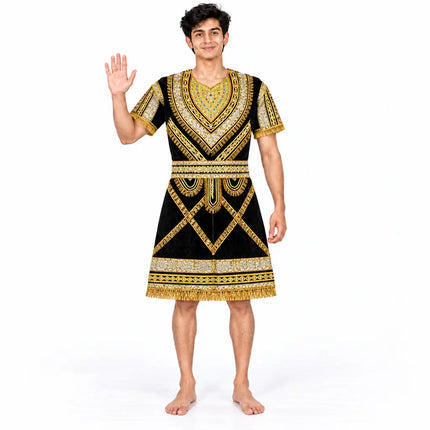 Black raja coat waving pose