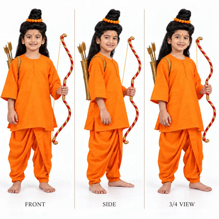 Ram Lakshman orange costume blessing pose