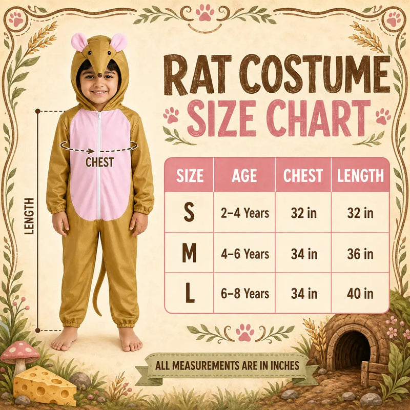 Rat Costume For Kids Fancydresswale