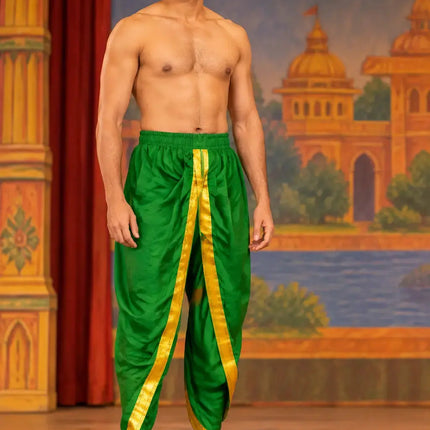 AI adult model green dhoti Ramleela stage preview