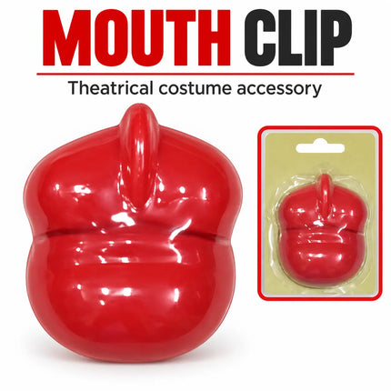 Red Mouth Clip theatrical costume accessory showcase