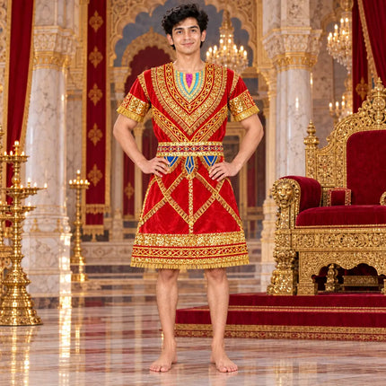 Red raja coat in royal palace