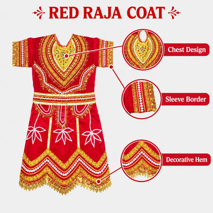 Red Raja Coat infographic