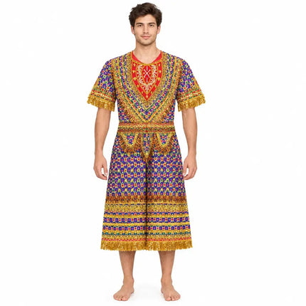 AI multicolour Raja Coat front styling preview