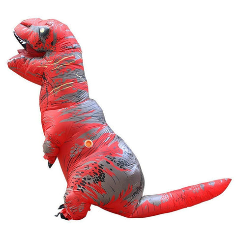 Fancydresswale Inflatable Dinosaur Costume for Adults and Kids- Red