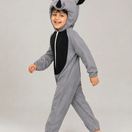 Rhinoceros Fancy Dress Costume – Cute Wild Animal Jumpsuit with Attached Hood fancydresswale.com