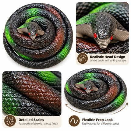 Round snake face and scale texture close-ups