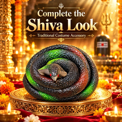 Round snake costume accessory display