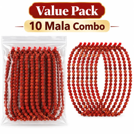 Rudraksha Mala – 10 Pieces Combo fancydresswale.com