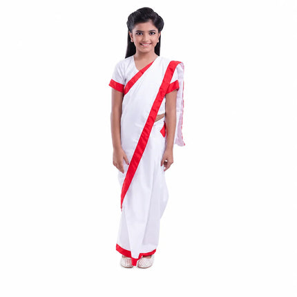 School Principal Saree Dress Costume For Girls Fancydresswale