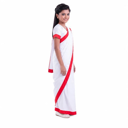 School Principal Saree Dress Costume For Girls Fancydresswale