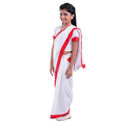 School Principal Saree Dress Costume For Girls Fancydresswale