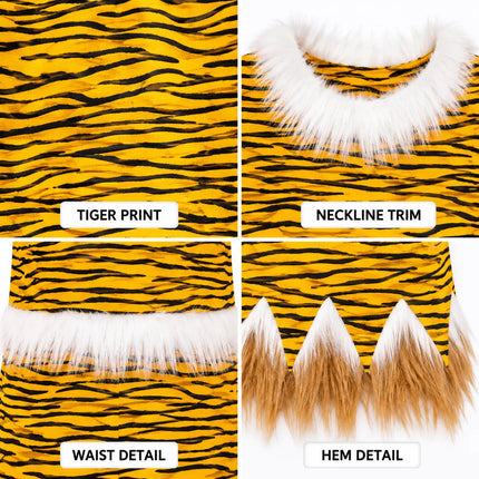 Shankar Heavy tiger stripes and decorative trim details