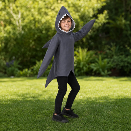 Shark Animal Costume Jumpsuit with Hood & Fins fancydresswale.com
