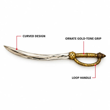 Shivaji Talwar curved design and ornate gold-tone grip details