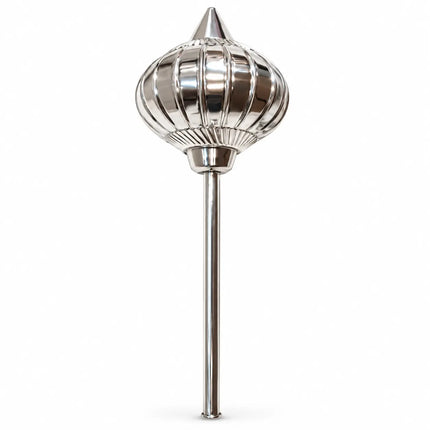 Silver-Tone Folding Kharbuja Gada for Fancy Dress & Stage Performances fancydresswale.com
