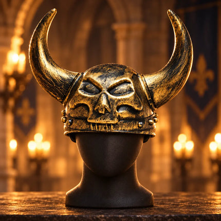 Singh Helmet – Horned Skull Fancy Dress Accessory fancydresswale.com