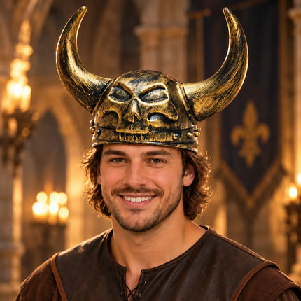 Singh Helmet – Horned Skull Fancy Dress Accessory fancydresswale.com