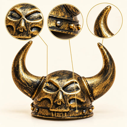 Singh Helmet – Horned Skull Fancy Dress Accessory fancydresswale.com