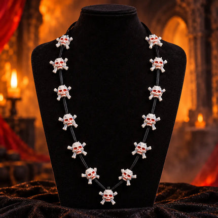 Small Mund Mala – Skull Garland Fancy Dress Costume Accessory fancydresswale.com