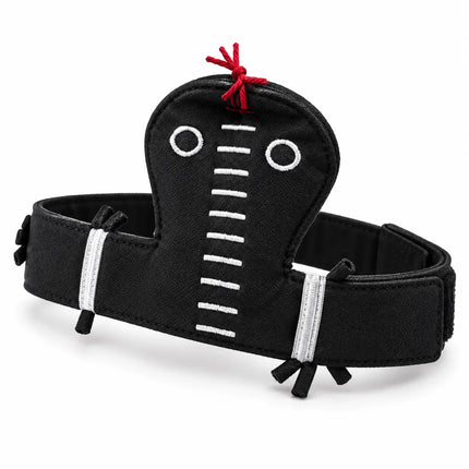 Snake Patti black cobra arm band three-quarter product view