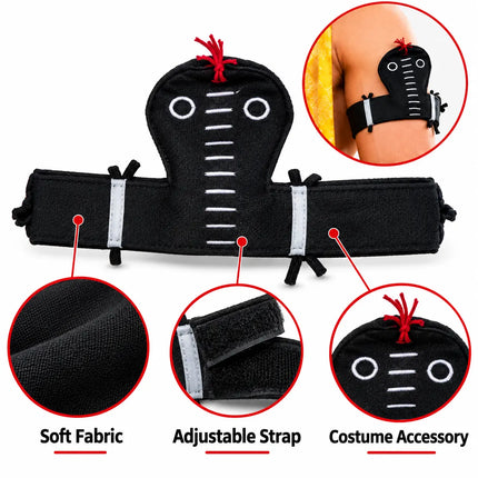Snake Patti arm band detail infographic