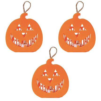 Halloween Pumpkin Skull Mini Lanterns, Hanging Lantern for Halloween Decorations Fancydresswale