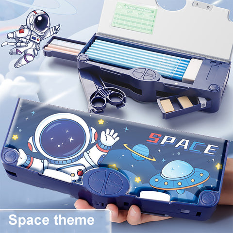 FancydresswaleSpace Pencil Box for Kids, Space Pencil Box for Boys, Kids Pencil Box for Boys & Girls, Pencil Box for Boys, Space Theme Return Gifts for Kids (With Accessories)