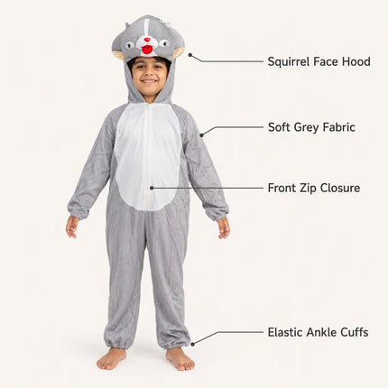 Squirrel Costume For Kids Fancydresswale.com