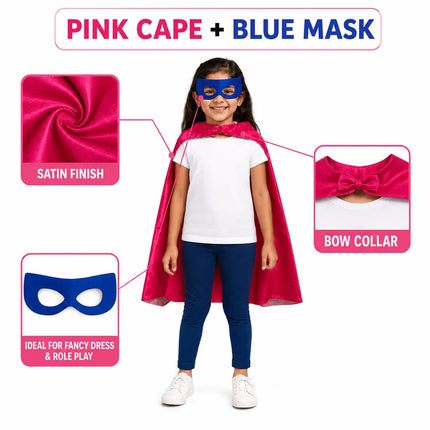 Super Girl Super Hero Cape For Girls Fancydresswale