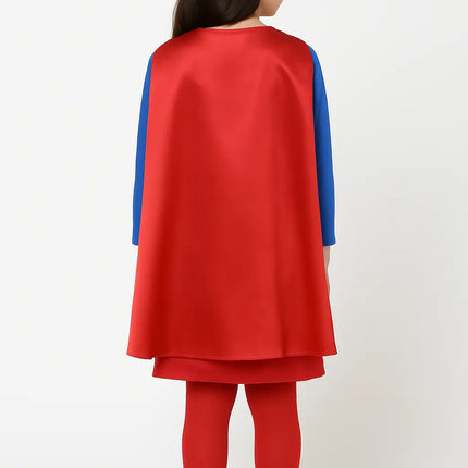 Supergirl Dress with Cape and Stocking Fancydresswale