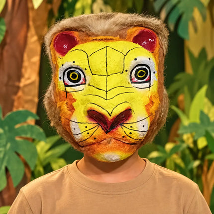 Tiger Mask Spring styled for a jungle-themed play