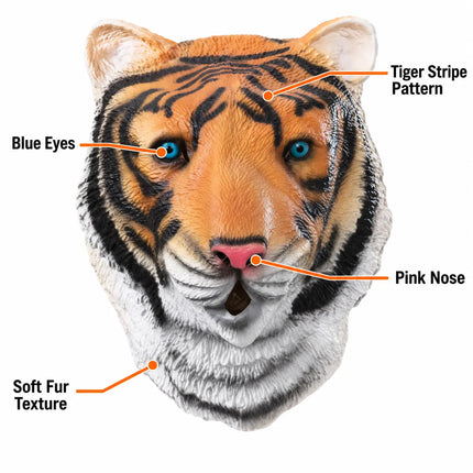 Tiger Mask – Animal Fancy Dress Costume Accessory fancydresswale.com
