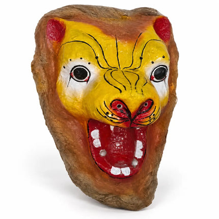 Angled view of Big Gatta open-mouth animal mask
