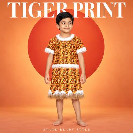 Tiger-print costume poster design reference