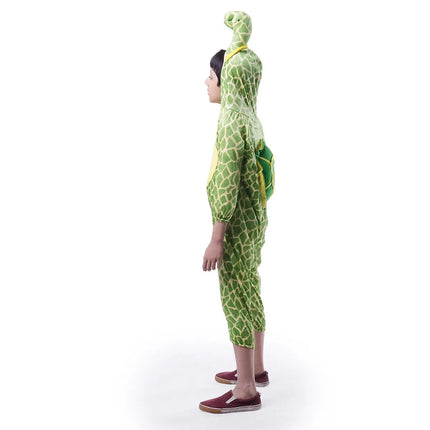 Tortoise Costume for Kids – Cute Green Turtle Fancy Dress Jumpsuit with Shell | Ages 2.5 to 8 Years fancydresswale.com