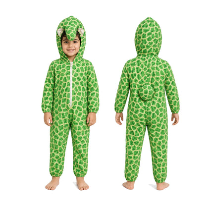 Tortoise Costume for Kids – Cute Green Turtle Fancy Dress Jumpsuit with Shell | Ages 2.5 to 8 Years fancydresswale.com