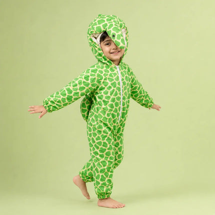 Tortoise Costume for Kids – Cute Green Turtle Fancy Dress Jumpsuit with Shell | Ages 2.5 to 8 Years fancydresswale.com