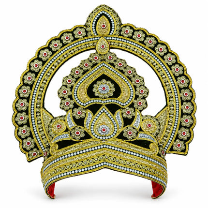 Traditional Gold-Tone Arch Mukut Crown for Ramleela & Fancy Dress fancydresswale.com