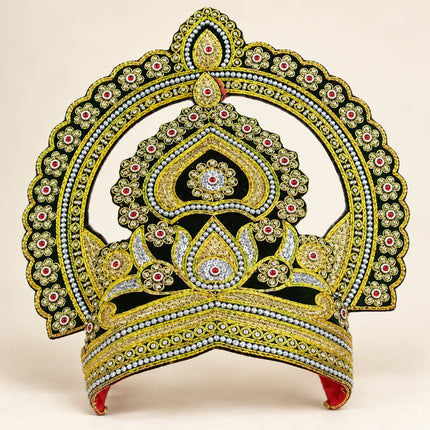 Traditional Gold-Tone Arch Mukut Crown for Ramleela & Fancy Dress fancydresswale.com