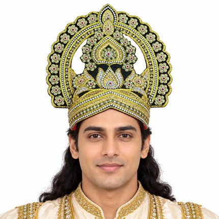 Traditional Gold-Tone Arch Mukut Crown for Ramleela & Fancy Dress fancydresswale.com