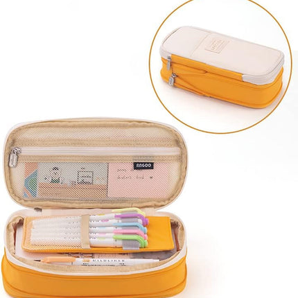 Big Capacity Pencil Pen Case Office College School Large Storage High Capacity Bag Pouch Holder Box Organizer fancydresswale.com